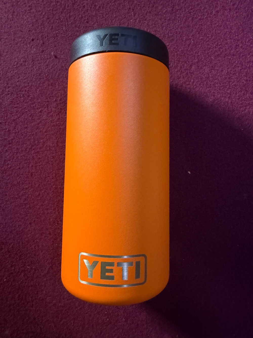 Yeti King Crab Orange Slim Colster EUC